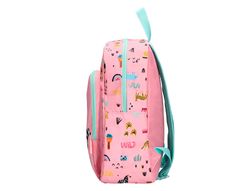 Cartera escolar liderpapel moc hila infantil safari diseño cebra rosa 330x100x250 mm