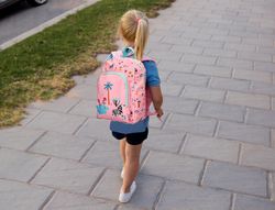 Cartera escolar liderpapel moc hila infantil safari diseño cebra rosa 330x100x250 mm