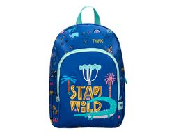Cartera escolar liderpapel moc hila infantil safari diseño cocodrilo azul marino 330x100x250 mm