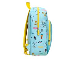 Cartera escolar liderpapel moc hila infantil safari diseño leon azul 330x100x250 mm