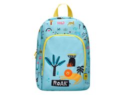 Cartera escolar liderpapel moc hila infantil safari diseño leon azul 330x100x250 mm