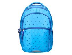 Cartera escolar liderpapel moc hila multibolsillo diseño azul 450x145x300 mm