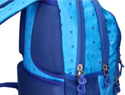 Cartera escolar liderpapel moc hila multibolsillo diseño azul 450x145x300 mm