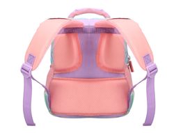 Cartera escolar liderpapel moc hila multibolsillo infantil azul rosa morado 350x110x270 mm