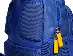 Cartera escolar liderpapel moc hila multibolsillo infantil dino azul 350x110x270 mm