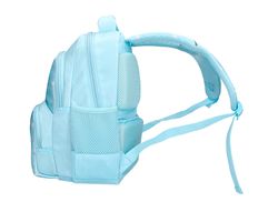 Cartera escolar liderpapel moc hila multibolsillo infantil flowers azul 350x110x270 mm