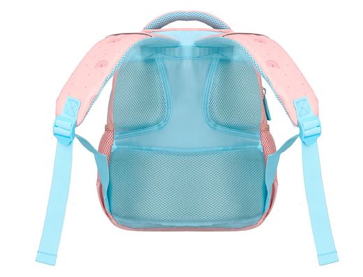 Cartera escolar liderpapel moc hila multibolsillo infantil rainbows rosa 350x110x270 mm