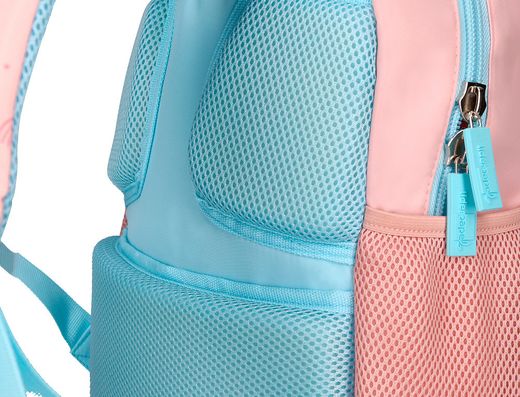 Cartera escolar liderpapel moc hila multibolsillo infantil rainbows rosa 350x110x270 mm