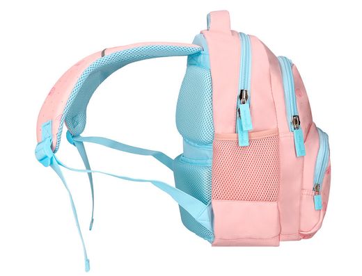 Cartera escolar liderpapel moc hila multibolsillo infantil rainbows rosa 350x110x270 mm
