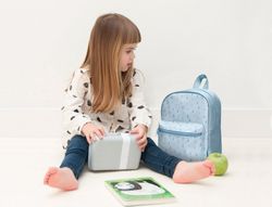 Cartera preescolar liderpapel mochila infantil diseño azul 250x115x210 mm