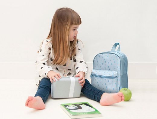 Cartera preescolar liderpapel mochila infantil diseño azul 250x115x210 mm