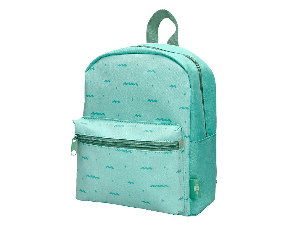 Cartera preescolar liderpapel mochila infantil diseño verde 250x115x210 mm