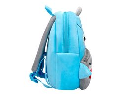 Cartera preescolar liderpapel mochila infantil peluche tiburon 260x100x240 mm