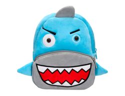 Cartera preescolar liderpapel mochila infantil peluche tiburon 260x100x240 mm
