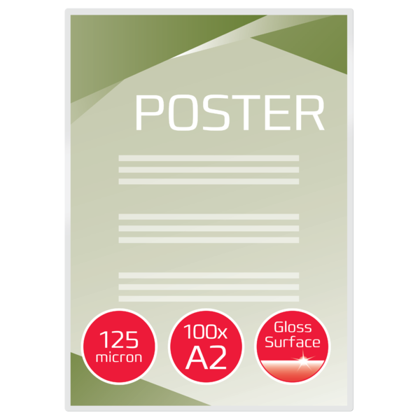 Carteras GBC DIN A2 (426X600) 2X125 micras (Caja 50)