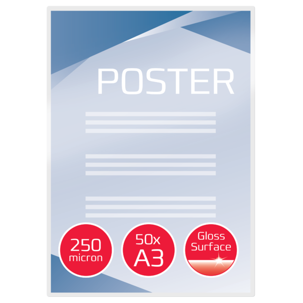 Carteras GBC DIN A3 (303X426) 2X250 micras (Caja 50)