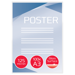 Carteras GBC DIN A3 mate (303X426) 2X125 micras (Caja 100)