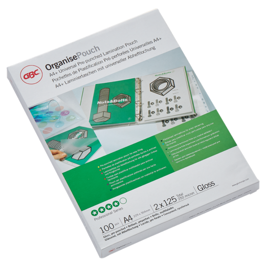 Carteras GBC FILEX DIN A4 (216X303) 2X125 mic. (Caja 100)