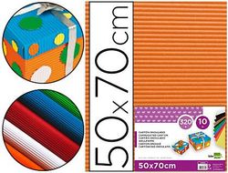 Carton Ondulado Liderpapel 50 X 70Cm 320G/M2 Naranja