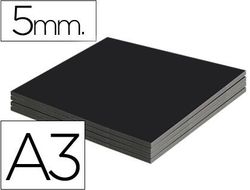 Carton Pluma Liderpapel Negro Doble Cara Din A3 Espesor 5 Mm