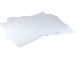 Cartoncillo Blanco Una Cara 350 Gr - Paquete de 1 Kilo 5 Hojas 64x88 cm