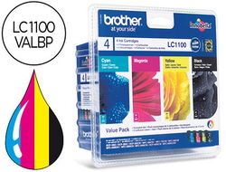 Cartucho Brother Original 1100VALB multipack 4 colores
