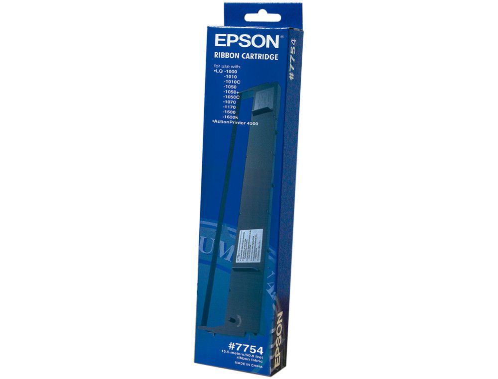Cartucho de cinta Epson original 7754 negro C13S015022