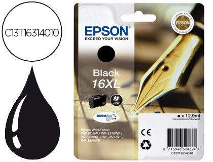 Cartucho de tinta original Epson 16XL negro T1631