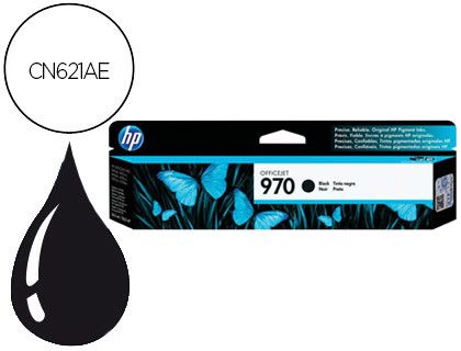 Cartucho de tinta original HP 970 negro CN--621AE