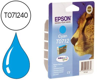 Cartucho Epson inyección cián 5,5ml T0712