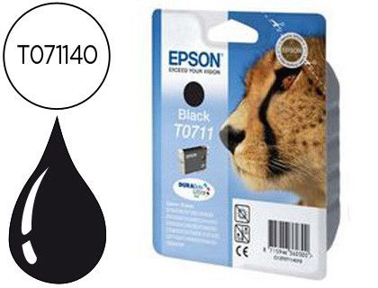 Cartucho Epson inyección negro 7,4ml T0711