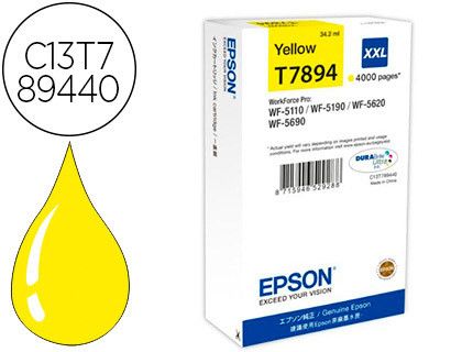 Cartucho Epson original amarillo C13T789440