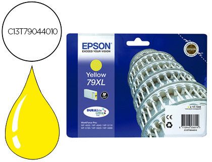 Cartucho Epson original amarillo C13T79044010