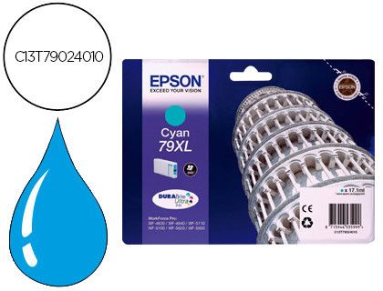 Cartucho Epson original cian C13T79024010