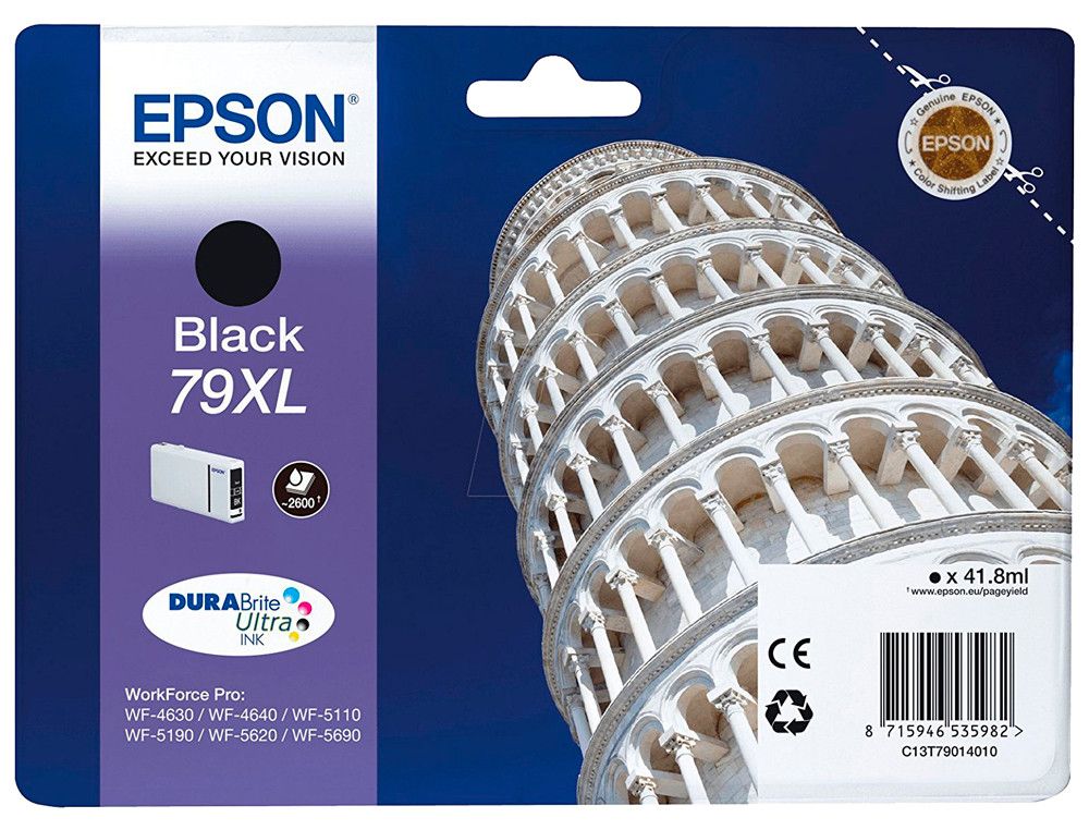 Cartucho Epson original negro C13T79014010