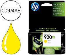 Cartucho HP original amarillo Nº 920XL CD974AE