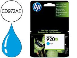 Cartucho HP original cian Nº 920XL CD972AE