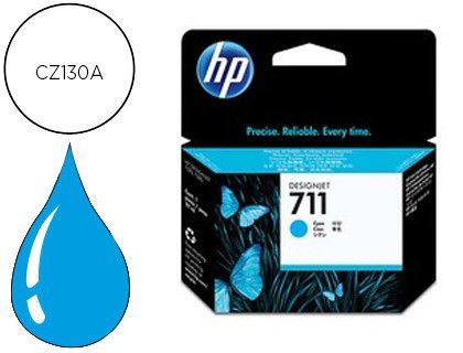 Cartucho HP original CZ130A cian 711
