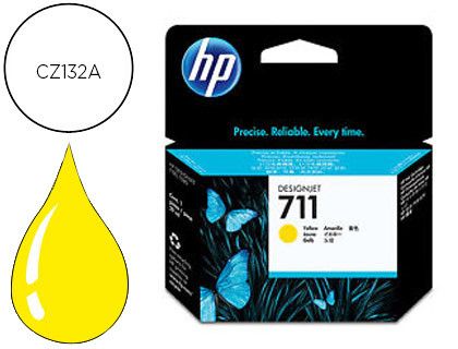 Cartucho HP original CZ132A amarillo 711
