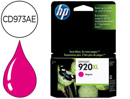 Cartucho HP original magenta Nº 920XL CD973AE