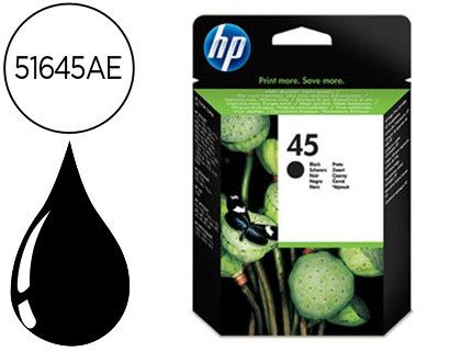 Cartucho HP original negro Nº 45 51645A