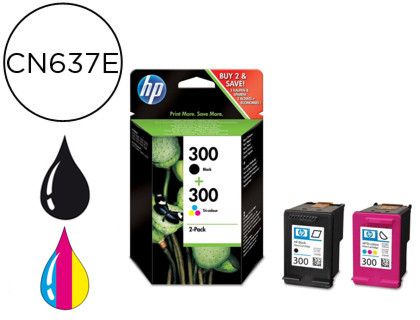 Cartucho HP original Pack 2  negro y color ref. CN637EE