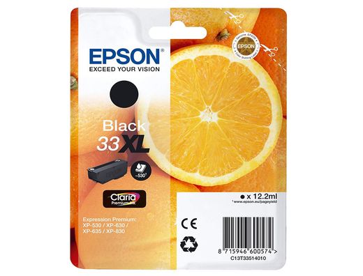 Cartucho inkjet negro claria premium C13T33514012