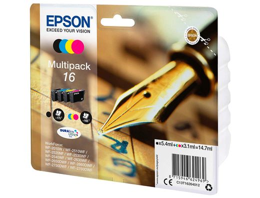Cartucho inkjet negro/amarillo/cián/magenta C13T16264012