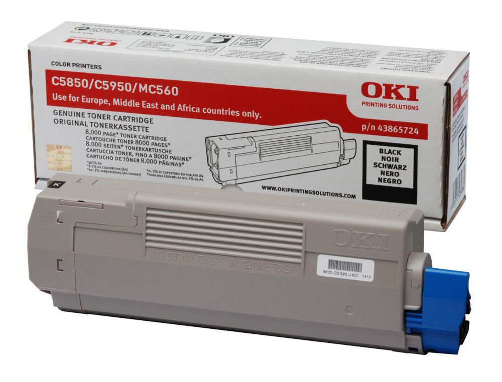 Cartucho negro Oki Ref. MC43865724