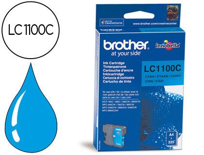Cartucho tinta Brother original cian LC1100C