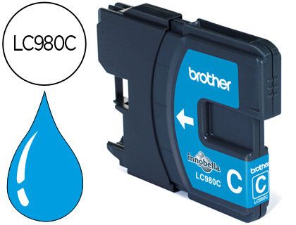 Cartucho tinta Brother original cian LC980C
