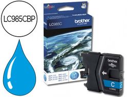 Cartucho tinta Brother original cian LC985CBP