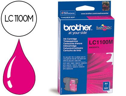 Cartucho tinta Brother original magenta LC1100M