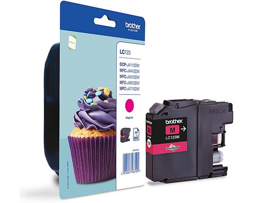 Cartucho tinta Brother original magenta LC123MBP